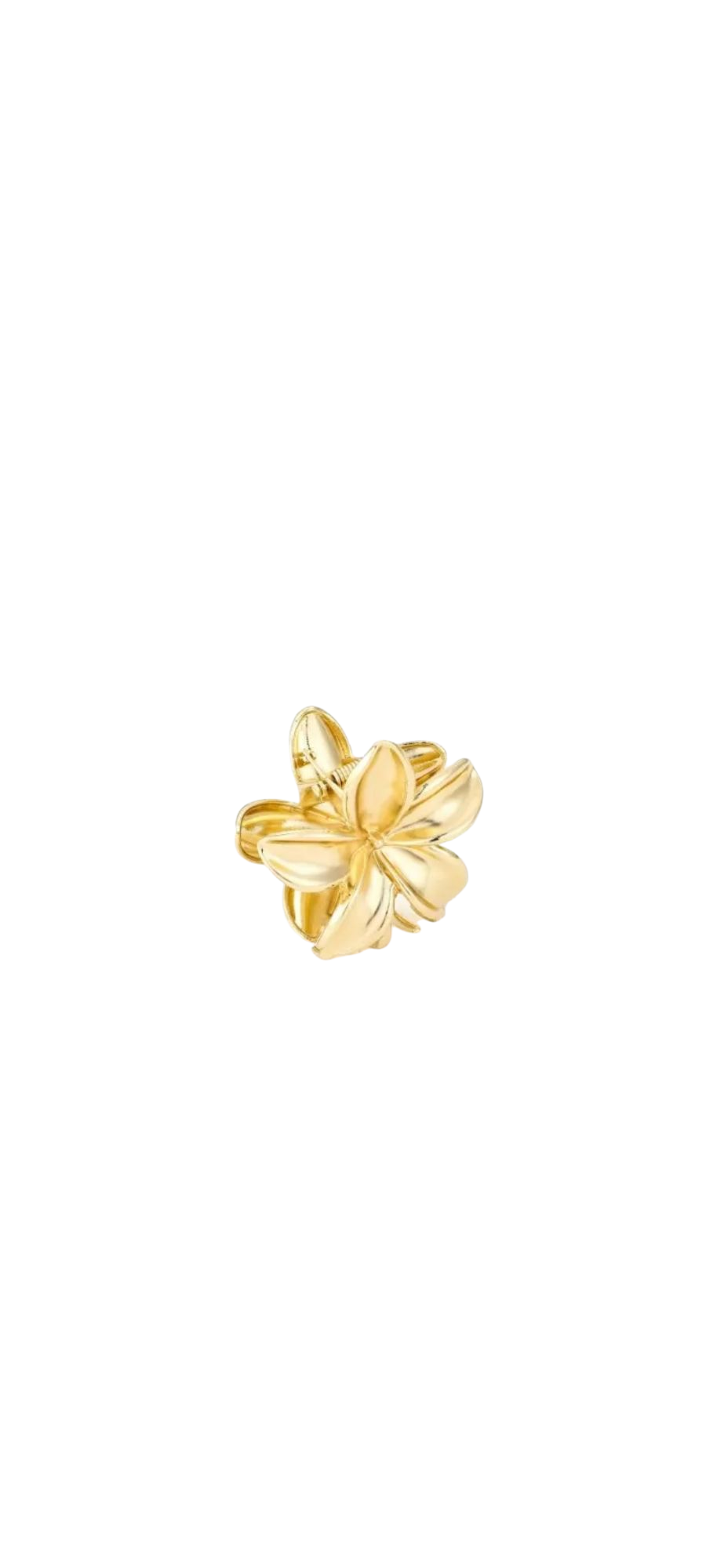 Gold flower hair clip