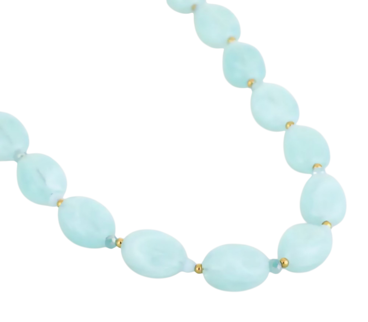 Necklace with Light Blue Stones – Fresh & Elegant