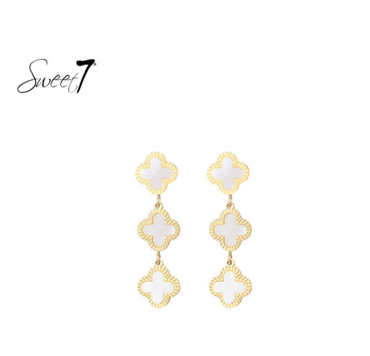 Sweet7 Oorbellen met Moeder-van-Parel Look – Goud & Glamour