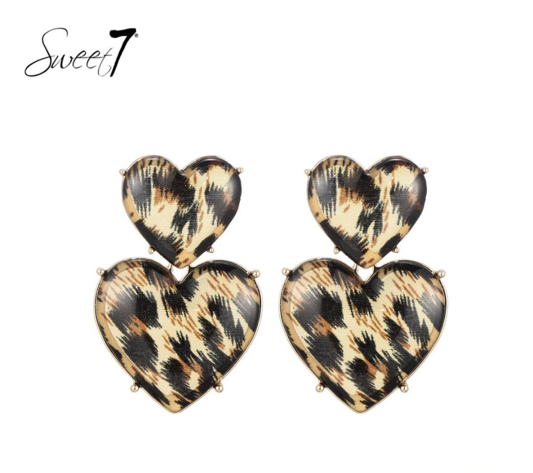 Wild at Heart – Statement Oorbellen met Panterprint