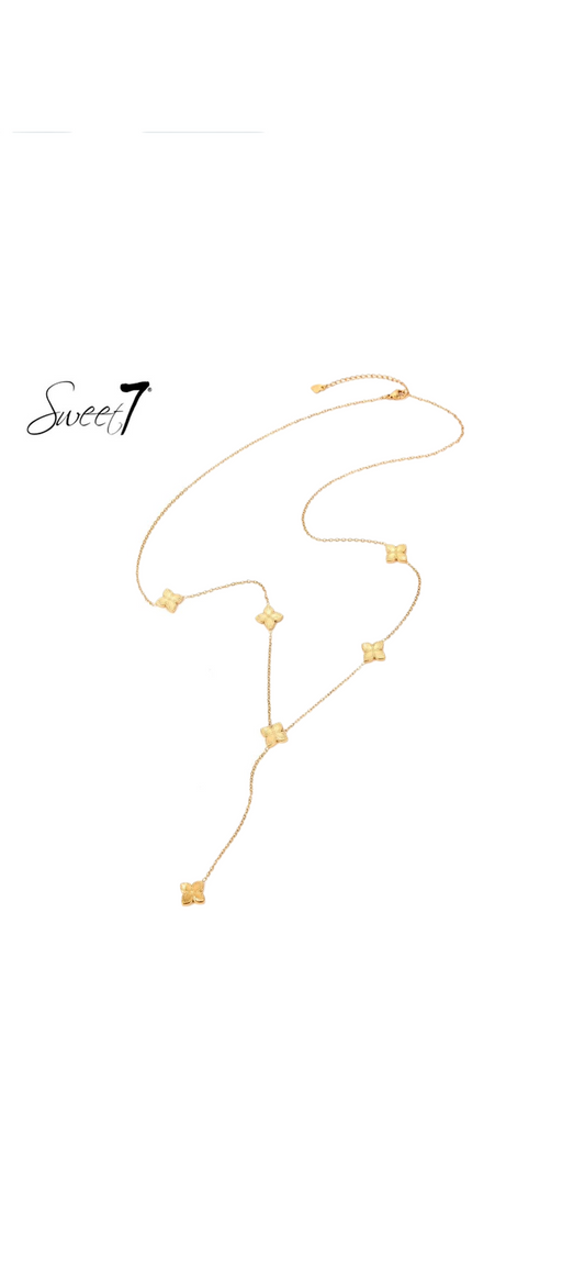 Delicate Gold – Fijne Ketting met Bloemvormige Details