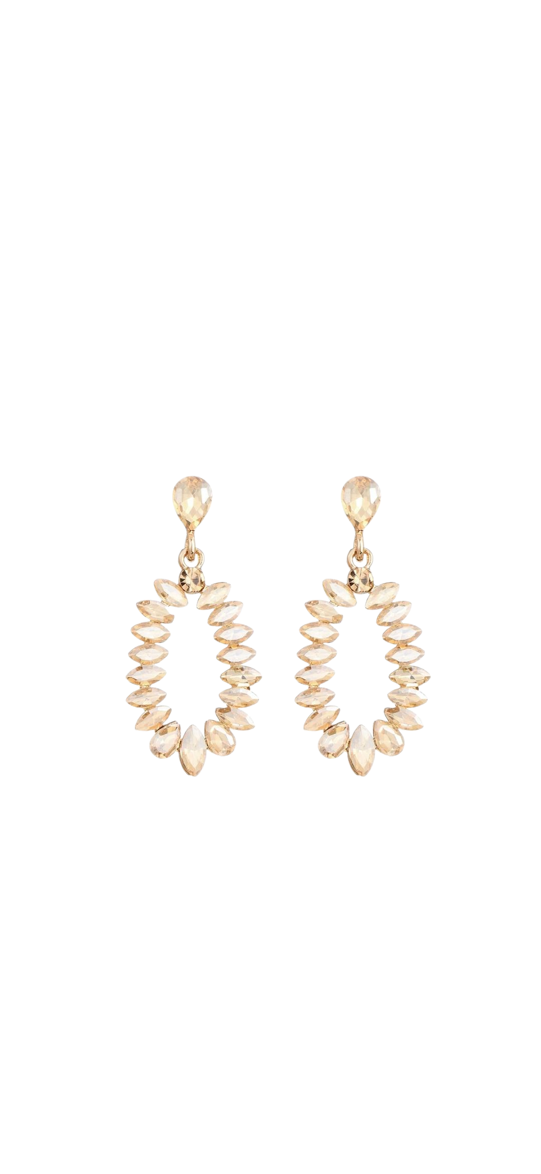 Sweet 7 – Golden Radiance Statement Oorbellen