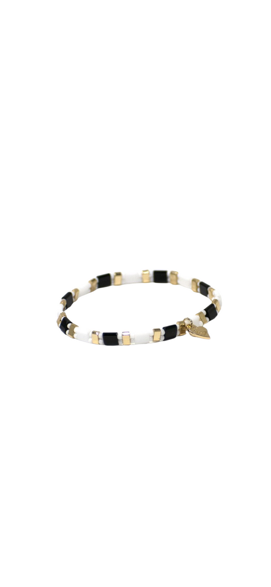 Sweet 7 – Armband Black & White Luxe