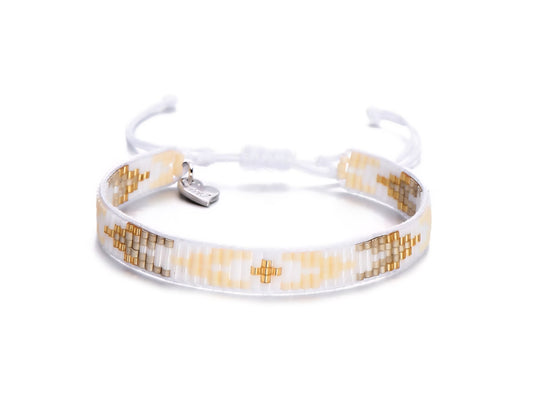 Sweet 7 – Armband in Wit en Goudtinten