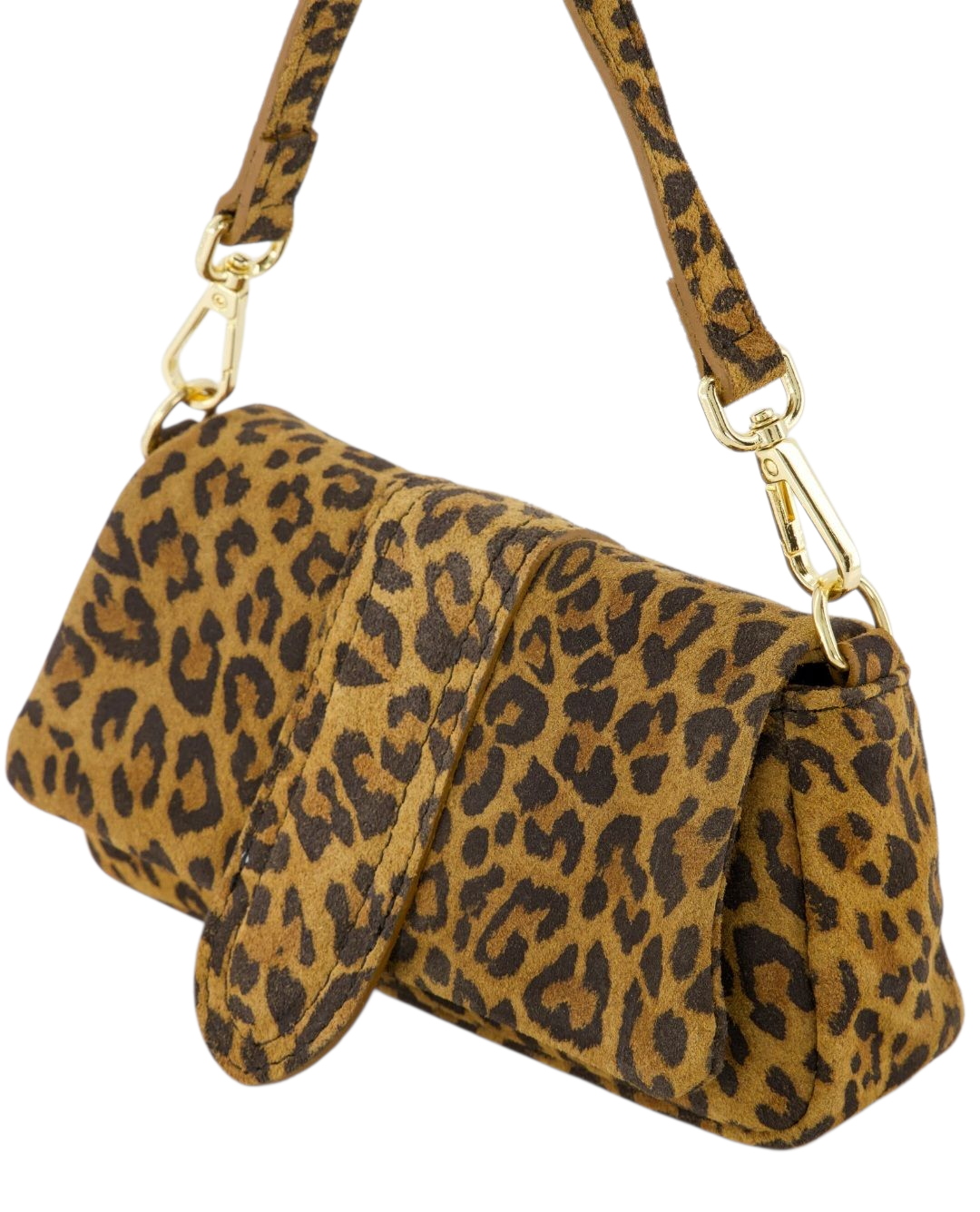Suède Schoudertas met Panterprint – Trendy & Stijlvol
