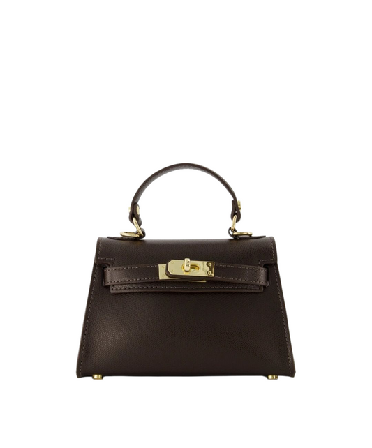 Leren Handtas met Goudkleurig Slot – Tijdloze Elegantie