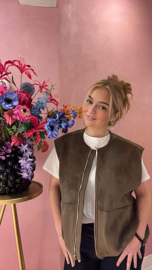 Soft Suede Vibes – Stoer & Stijlvol Gilet