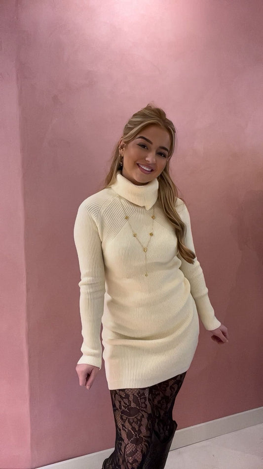 Ecru Rib Coljurk – Tijdloze Elegant