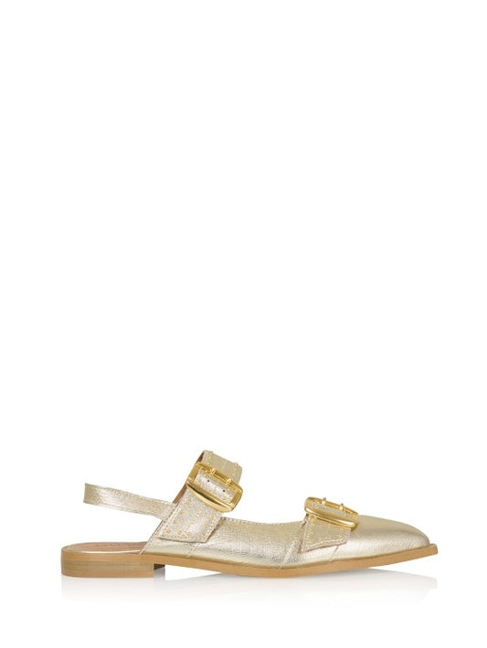 PORT ISABEL metallic - Slingbacks | Champagne
