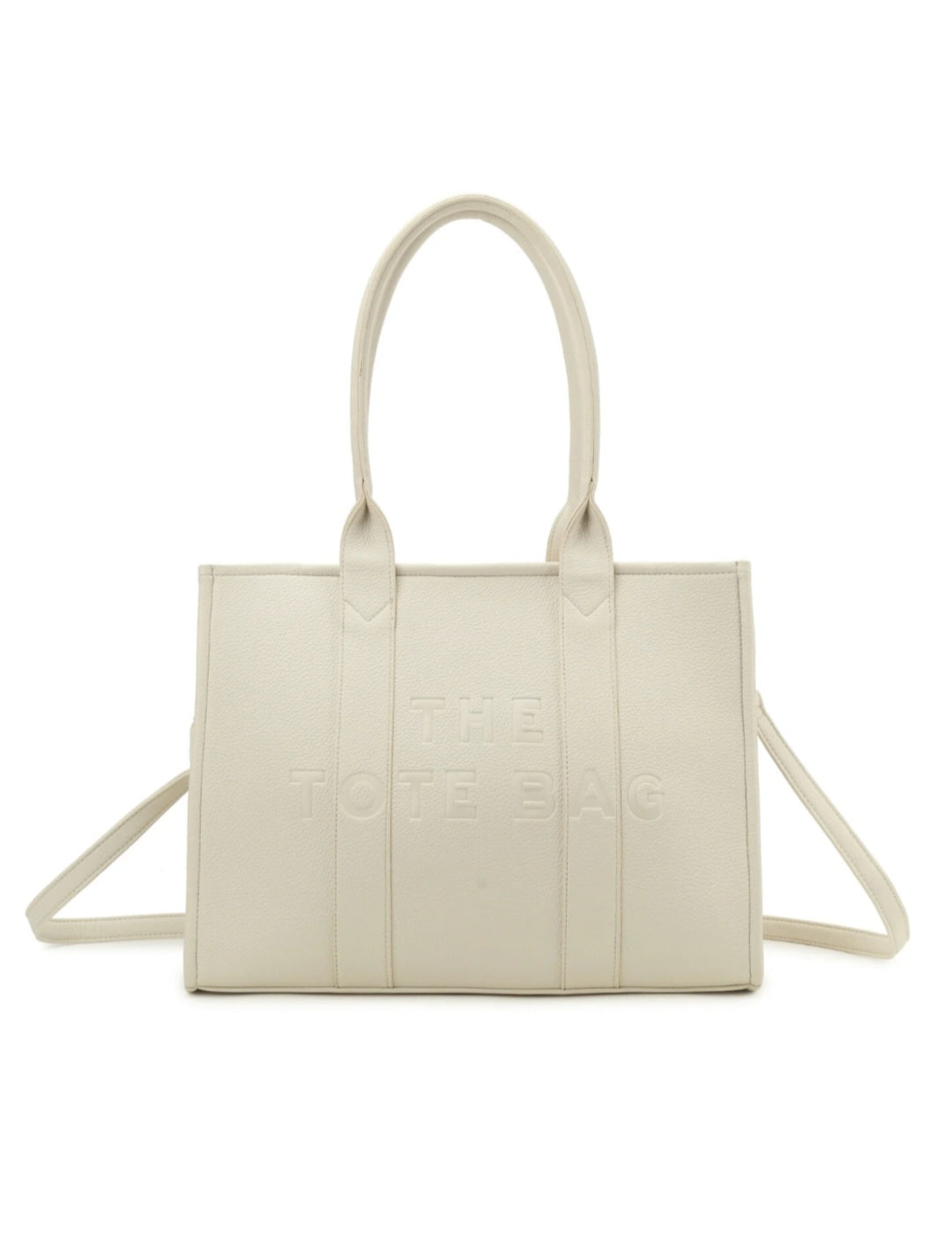 The Statement Tote Bag – Cream