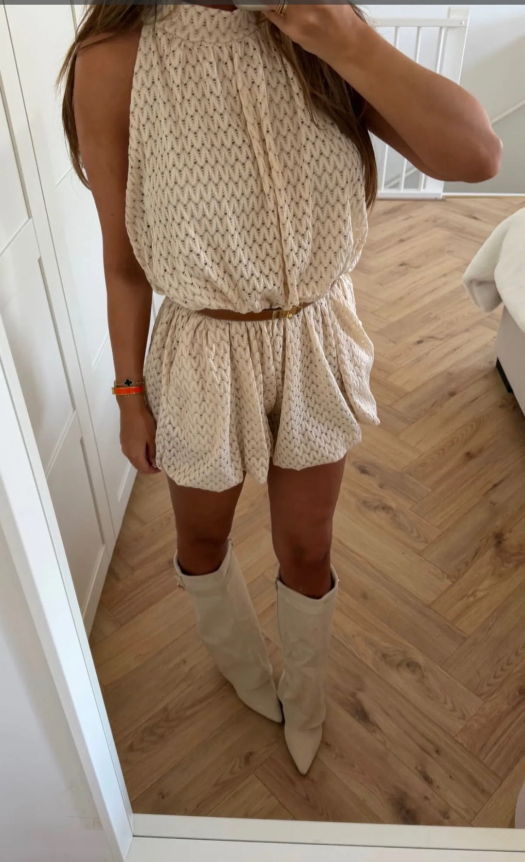 Jumpsuit Boho Crème