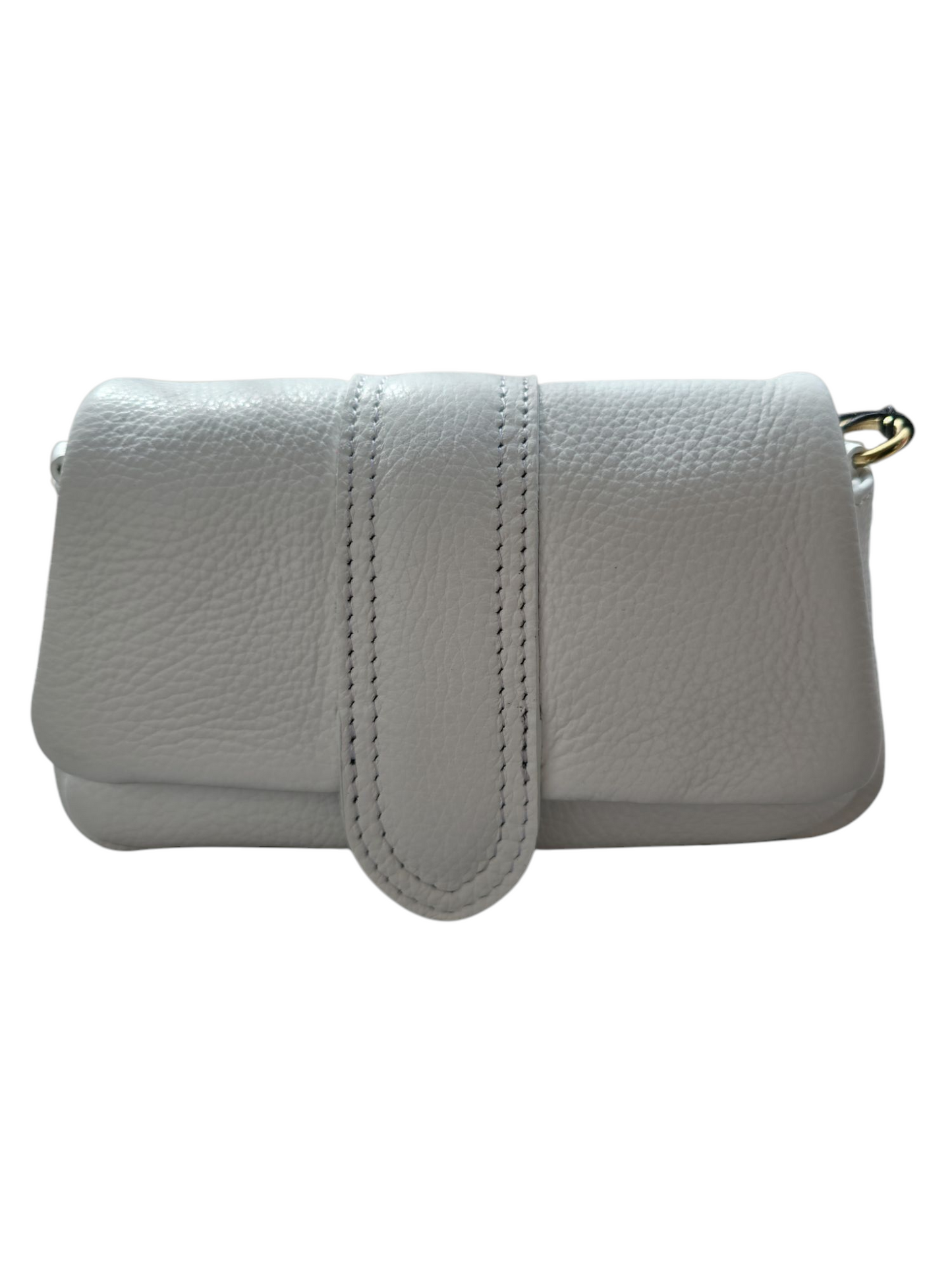 White Leather Shoulder Bag – Timeless &amp; Elegant