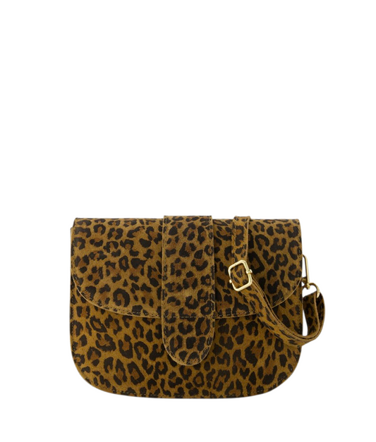 Crossbodytas Luipaardprint Suède – Statement Piece met Wild Elegance