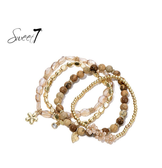 Natural Glow – Zoet & Aards Armbandenset van Sweet7
