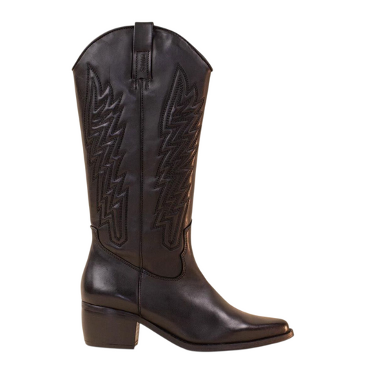 DWRS Signature Leren Western Laars – Tijdloze Klasse met een Stoere Knipoog