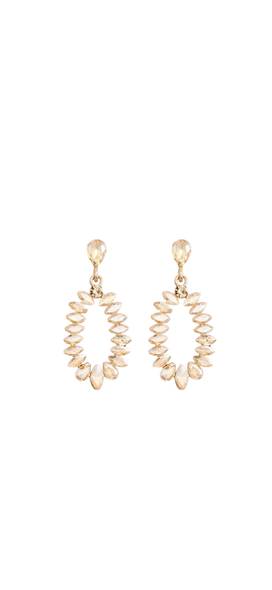 Sweet 7 – Golden Radiance Statement Oorbellen