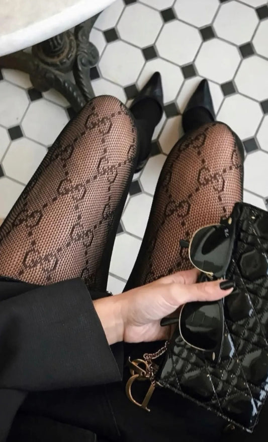 Chic Statement – Zwarte Netpanty met Elegant Design