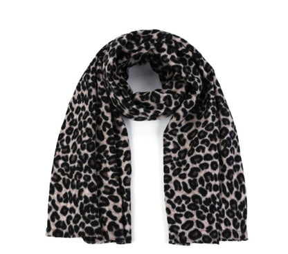 Sjaal – Soft Leopard Chic