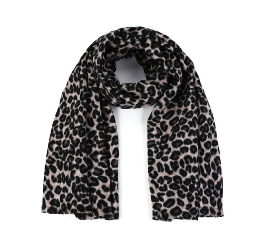Sjaal – Soft Leopard Chic