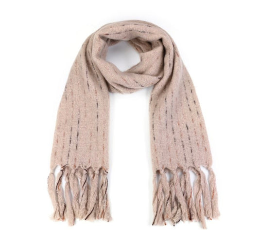 Sjaal – Soft Beige Lines