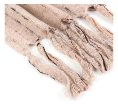 Sjaal – Soft Beige Lines