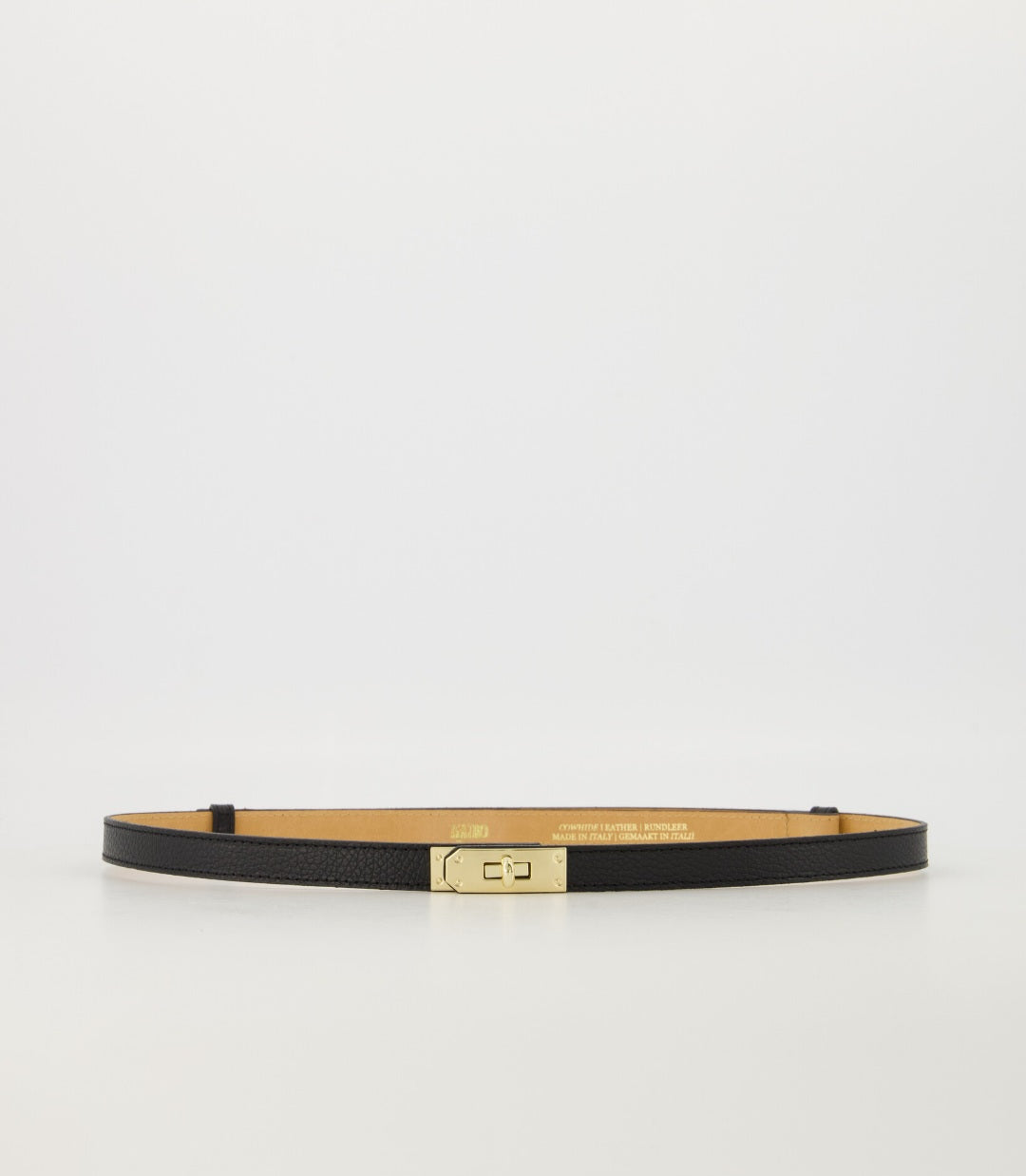 Tijdloze Suede riem met luxe gouden sluiting