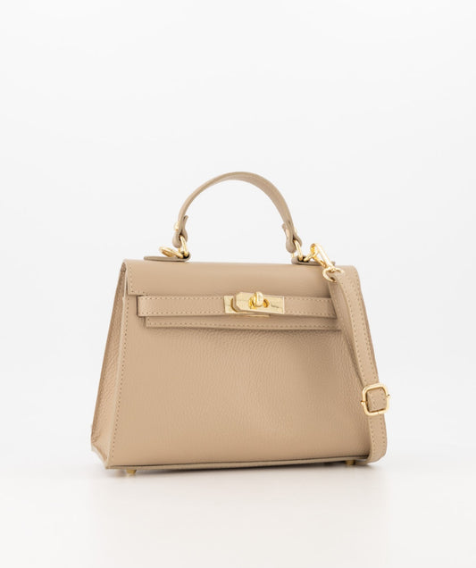 Elegante leren handtas met tijdloze klasse