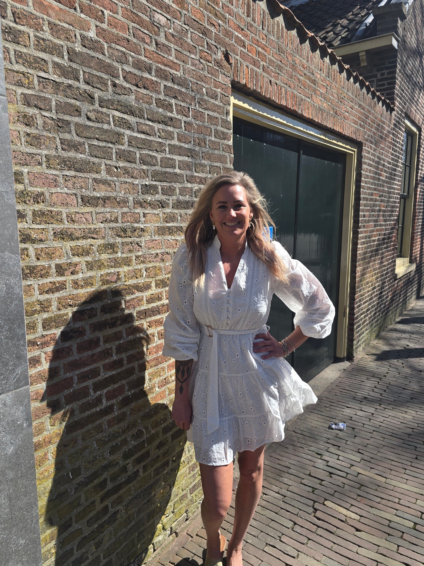 Jurk Broderie wit