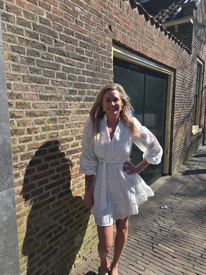 Jurk Broderie wit