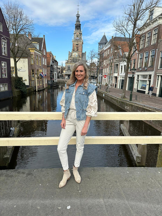 Blouse broderie ecru