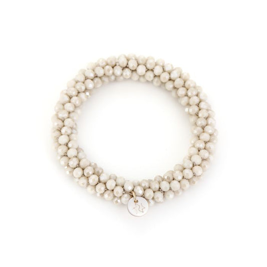 Tijdloze multi-row kralenarmband met verfijnde charme