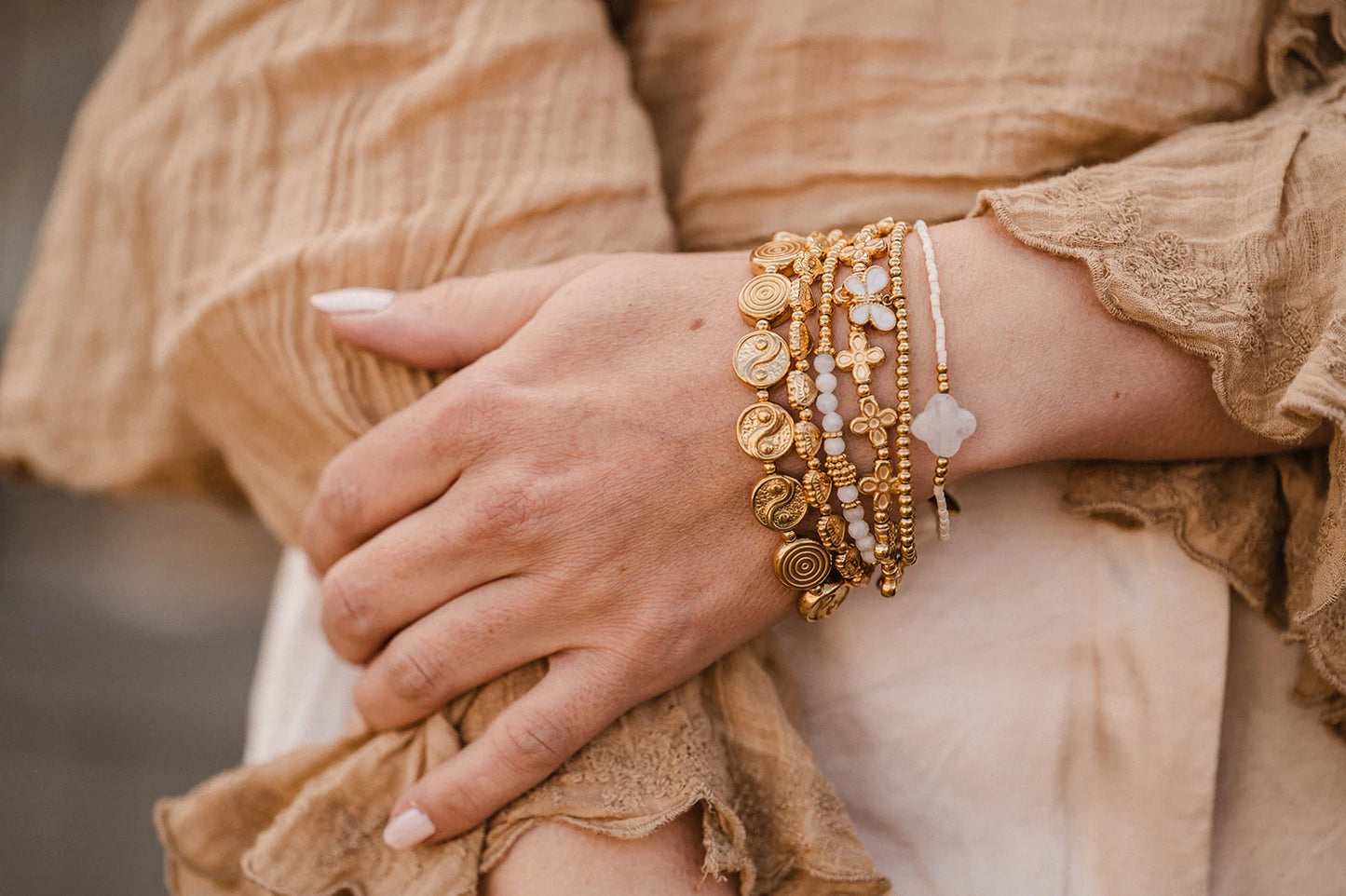 By Shir Armband luxe bohemian yin yang