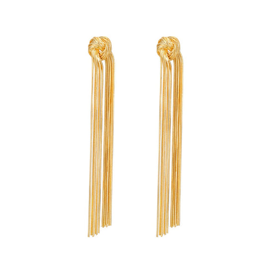 By Shir Oorbellen luxe knoop sparkle