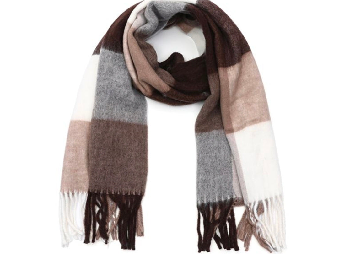 Zachte Sjaal – Coffee Mix | Warm & Stijlvol