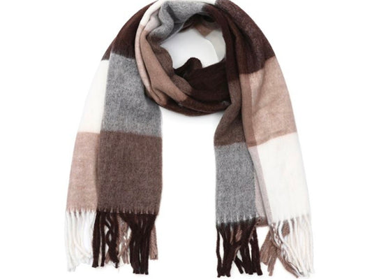Zachte Sjaal – Coffee Mix | Warm & Stijlvol