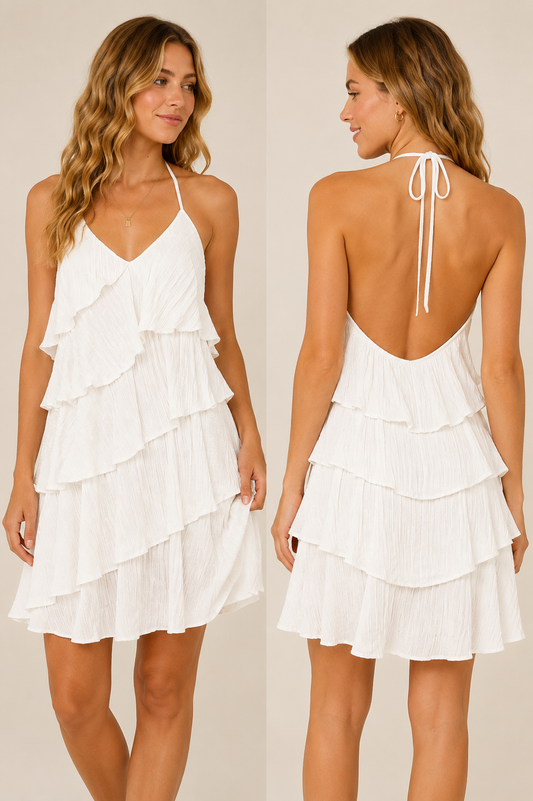 Ruffle Jurkje Wit