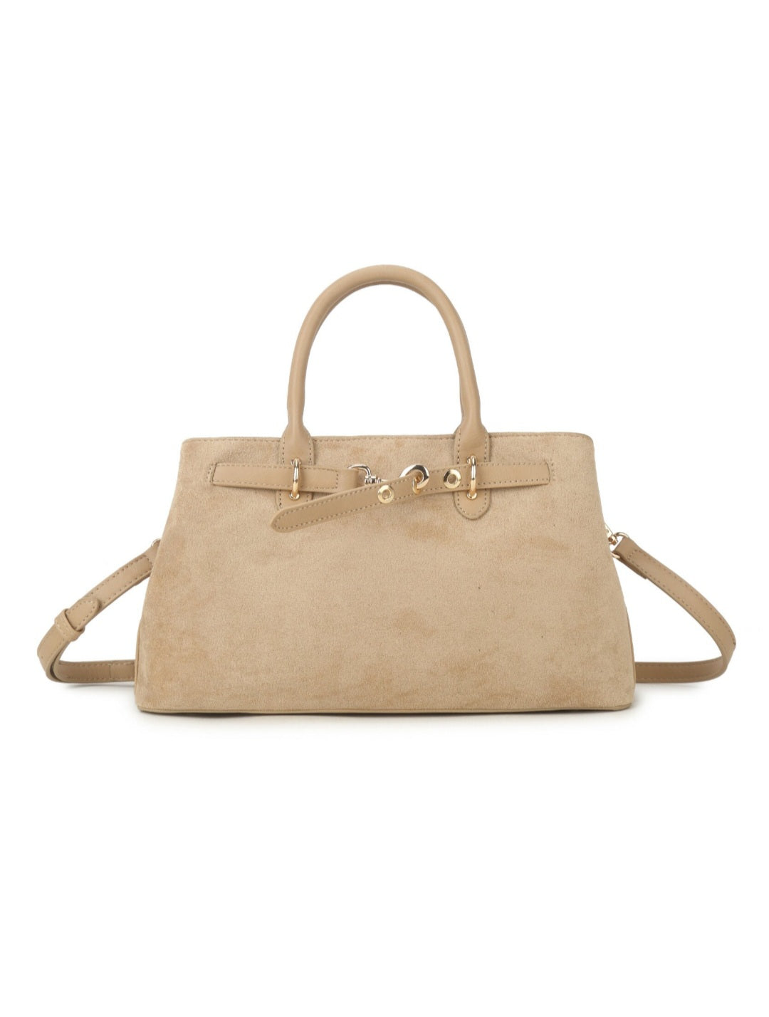 Suède Handtas Beige