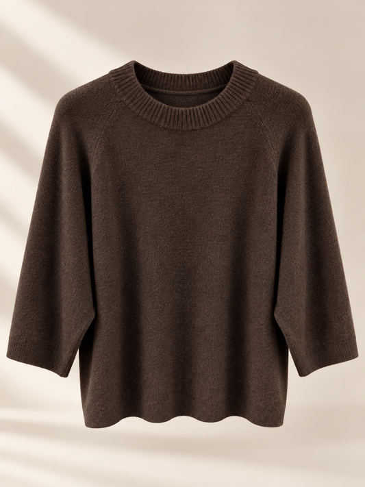 Chocoladebruine Oversized Trui – One Size t/m XL