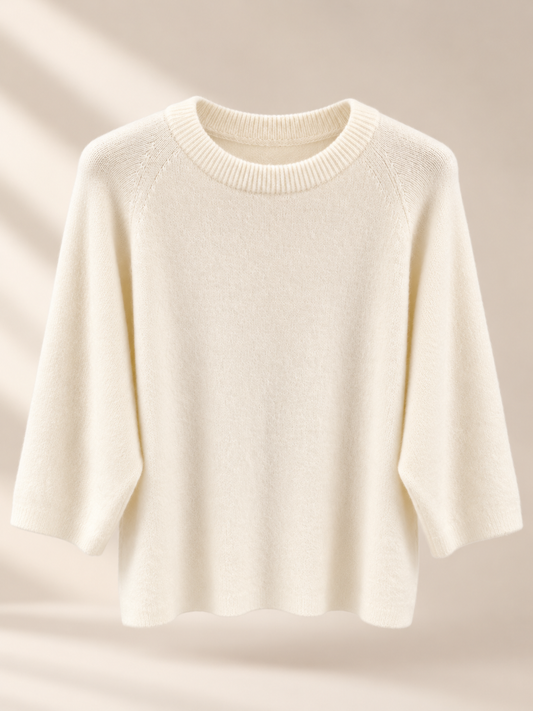 Crème Oversized Trui – One Size
