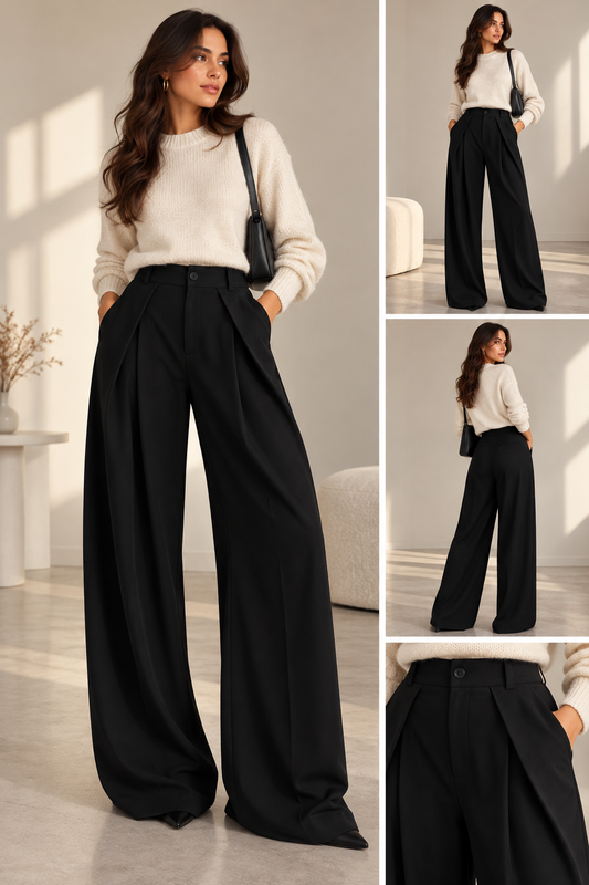 Power Pants With A Twist – Black long fit