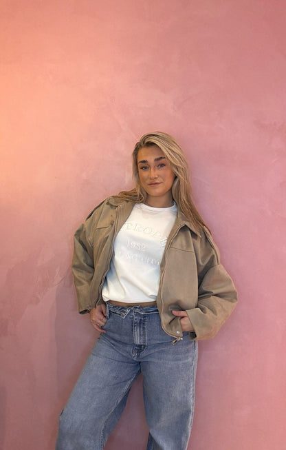 Statement Jacket met Oversized Fit