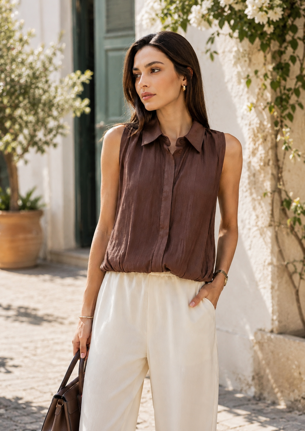 Milano Satin Blouse