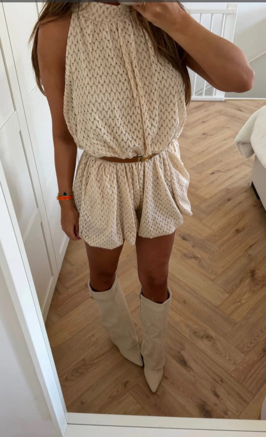 Jumpsuit Boho Crème